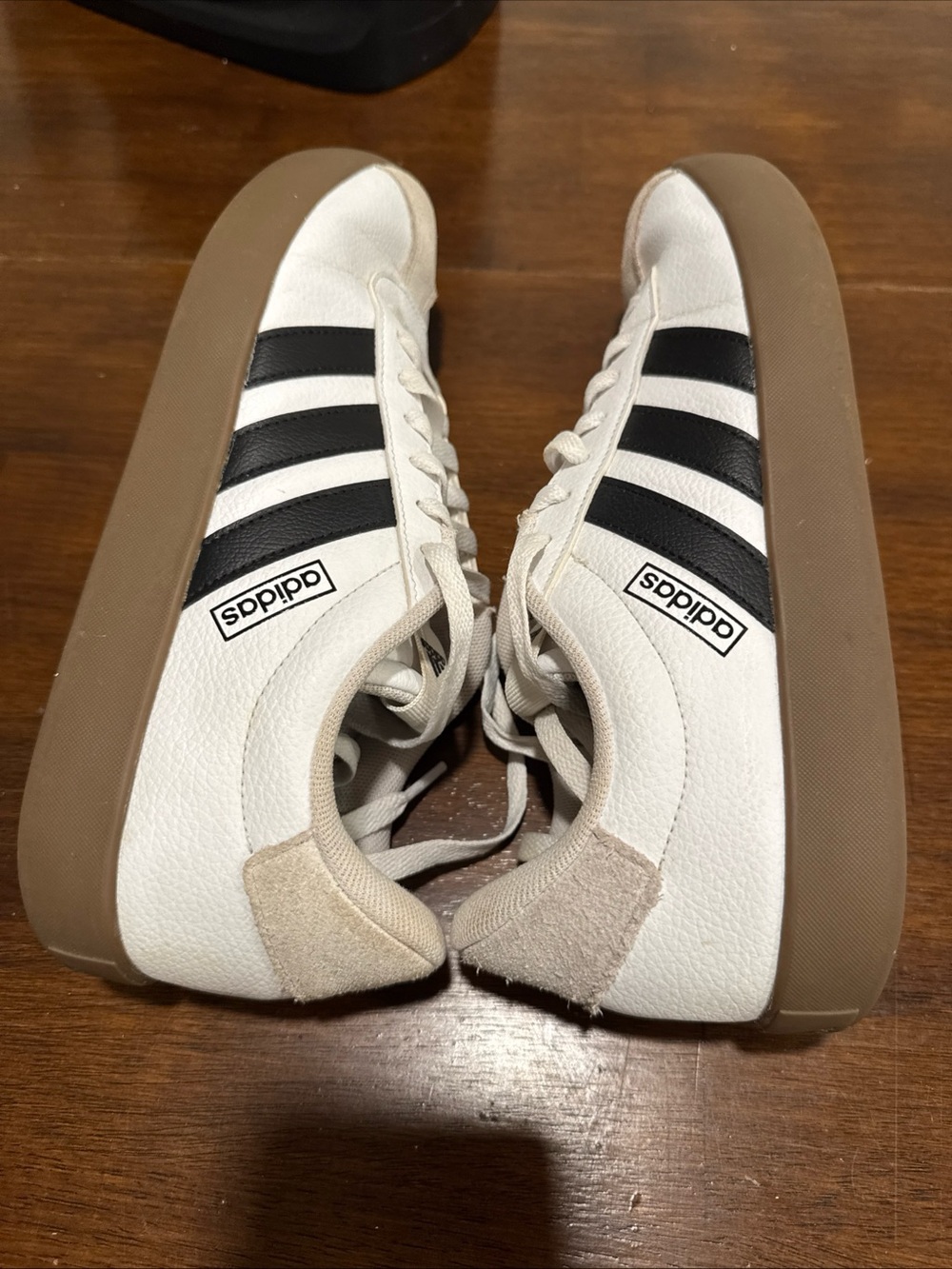 Adidas VL Court Men's Size 8.5 Athletic Shoes White Black Casual Sneakers - Picture 6 of 6